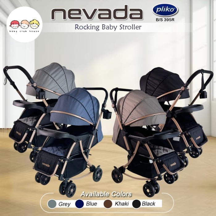 Stroller Pliko Nevada 395 Kereta Bayi Reversible Handle