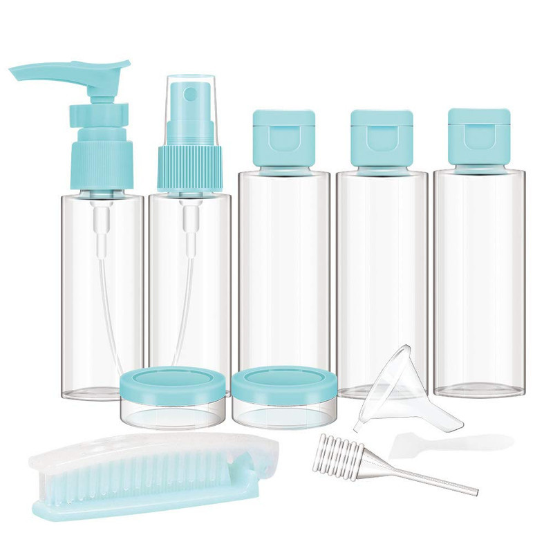 Botol Sabun MINISO Container Bottle Travel set (11Pieces) Botol Travel MINISO Botol Spray Botol Pump