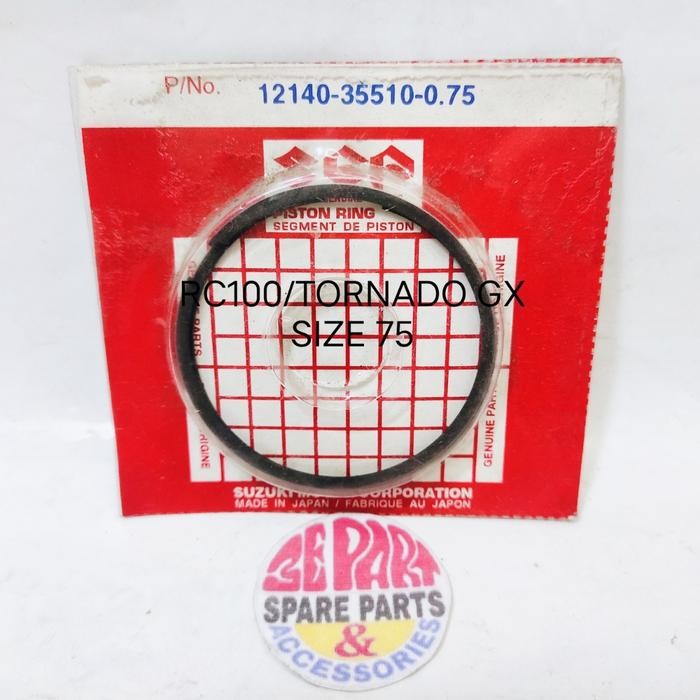 Ring seher RC100 TORNADO GX Os 75 Piston ring Suzuki RC 100