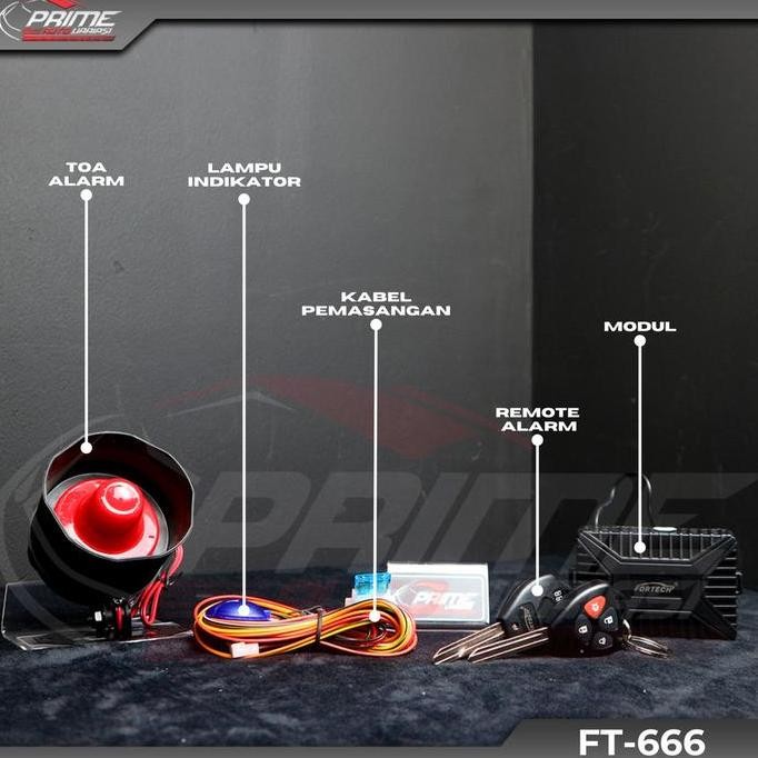 Alarm Mobil Fortech Ft666 - Alarm Kunci Innova - Alarm Mobil Tuk Tuk Original Dan Terlaris