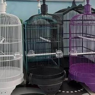 sangkar Dragon besi bulat lovebird