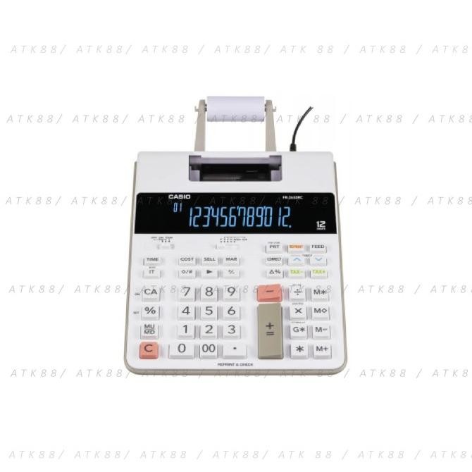 

CASIO FR-2650RC KALKULATOR PRINTING / 2650 RC CALCULATOR PRINT