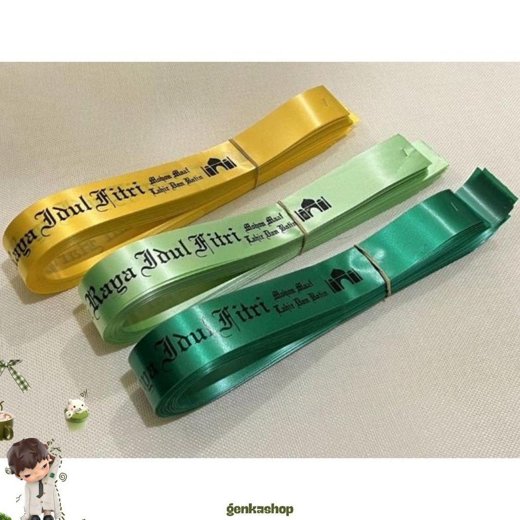 

Pita Jepang Lebaran 4 Cm / Pita Hiasan Parcel / Pita Lebaran / Pita Idul Fitri Promo