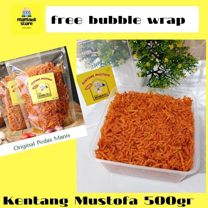 

TERBARU KENTANG MUSTOFA KERING KENTANG MAMAOLI ORIGINAL PEDAS MANIS 500GR !!!!!