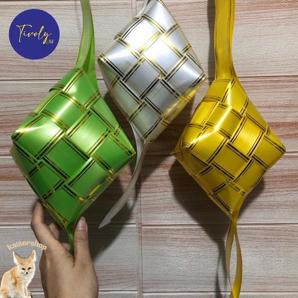 

Ketupat Pita Jepang Jumbo Pastel Uk. 14X19 Cm Isi Dakron | Hiasan Lebaran | Dekorasi Idul Fitri Kilat