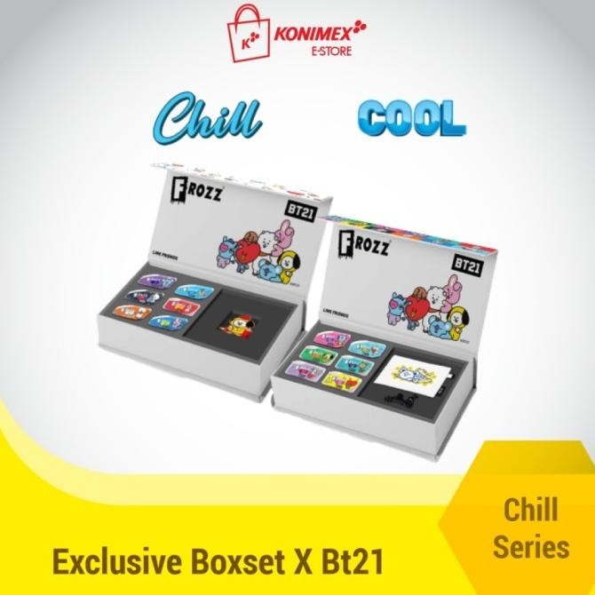 

NEW PRODUK FROZZ BT21 - EXCLUSIVE BOX SET - CHILL SERIES !!!!!
