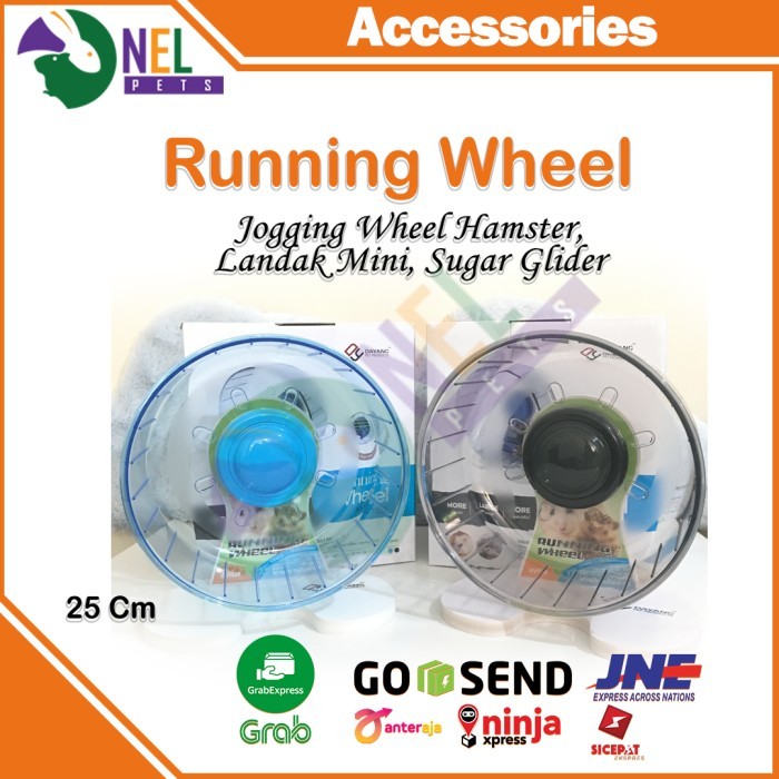 JOGGING WHEEL RUNNING WHEEL LANDAK MINI HAMSTER MARMUT DIAMETER 25cm