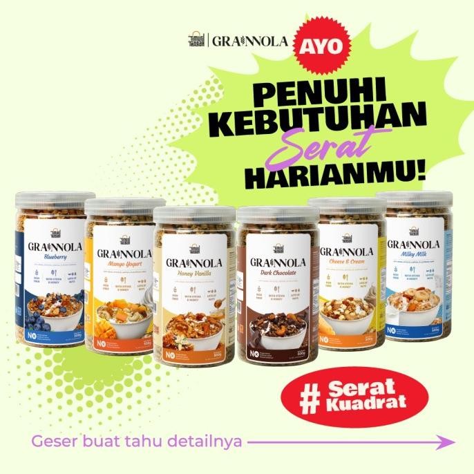 

[Bundling 2 Produk] Granola 500gr Kemasan Toples Timur Tengah Sereal