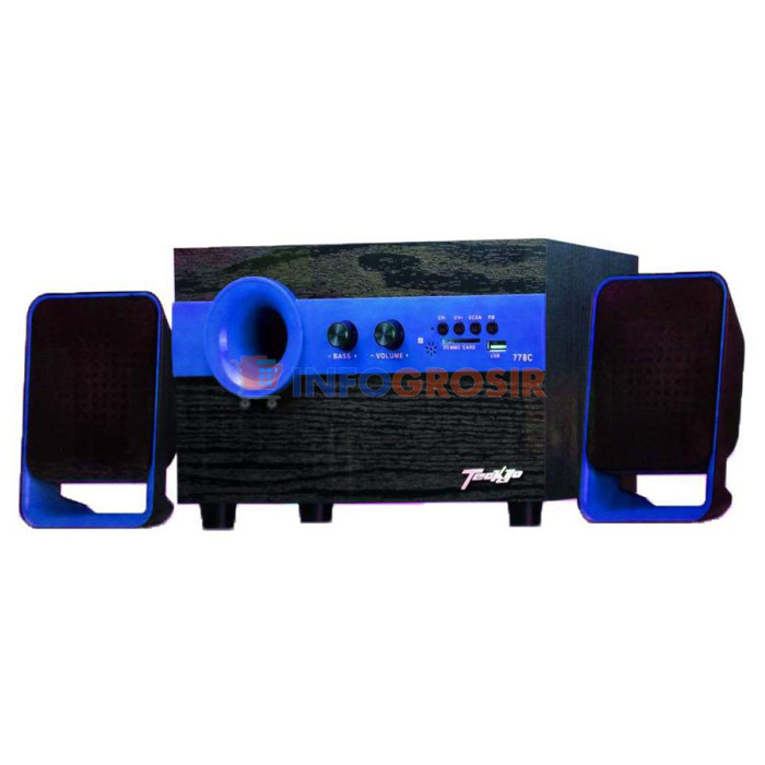 Speaker Multimedia Teckyo 778C USB FM Bluetooth Terbaru Berkualitas