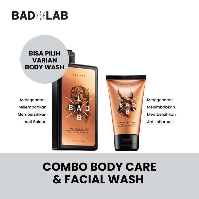 BAD LAB - COMBO BODY WASH & FACIAL WASH