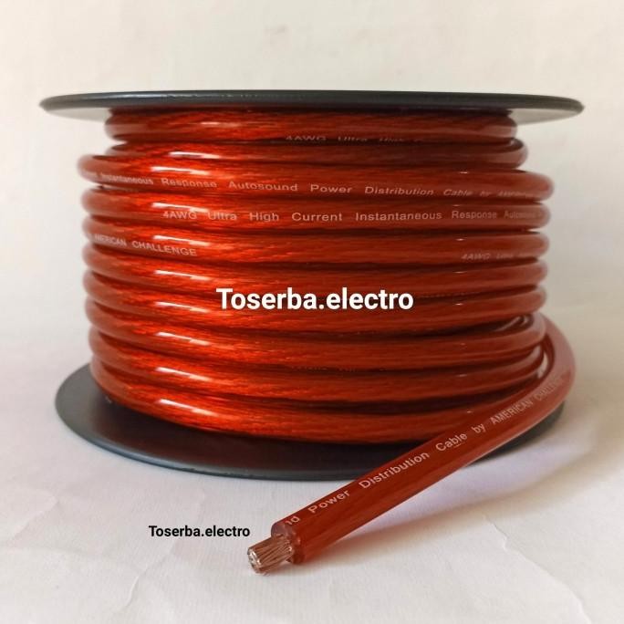 Goodseller| Kabel 4 AWG Setrum Power Aki Ground 4awg audio mobil Jual Meteran