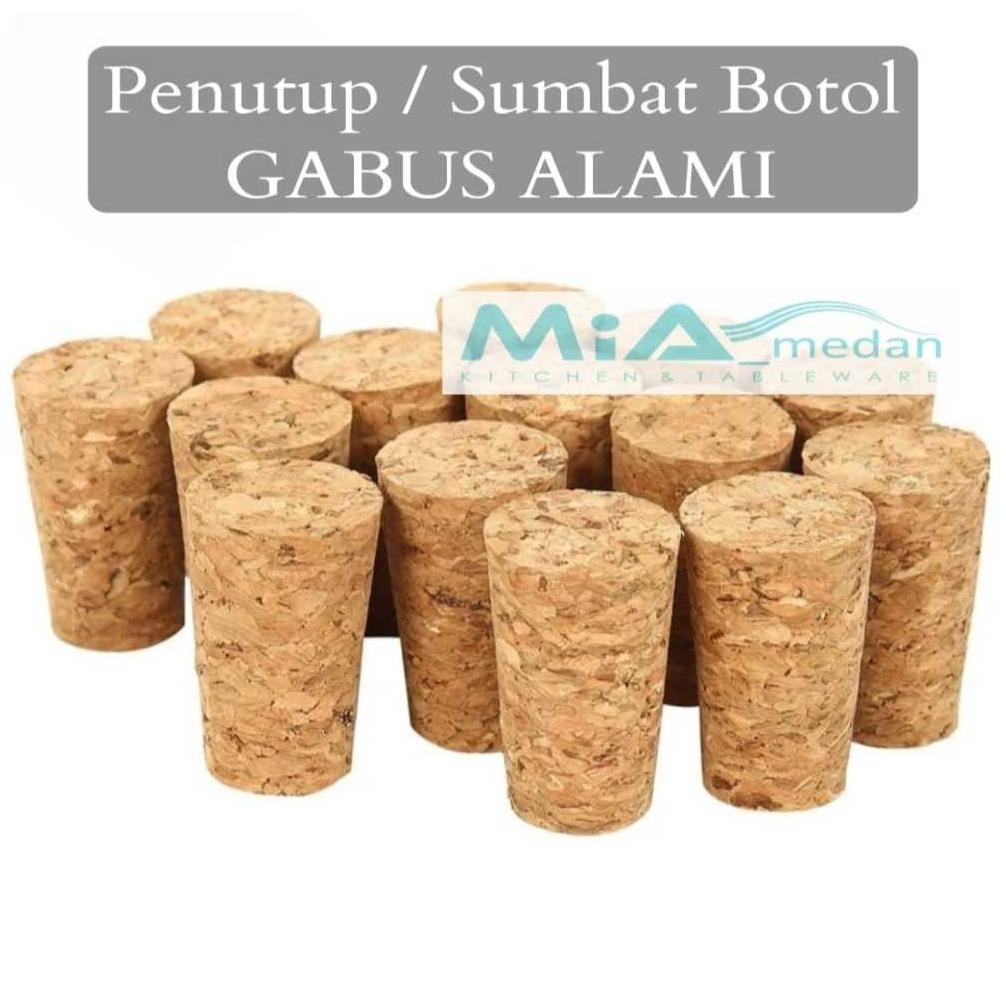 Bisa COD Gabus Penutup Botol Kaca TINGGI 3.5cm Penyumbat Sumbat Wine Bir Kecap Cork Stopper Conical 