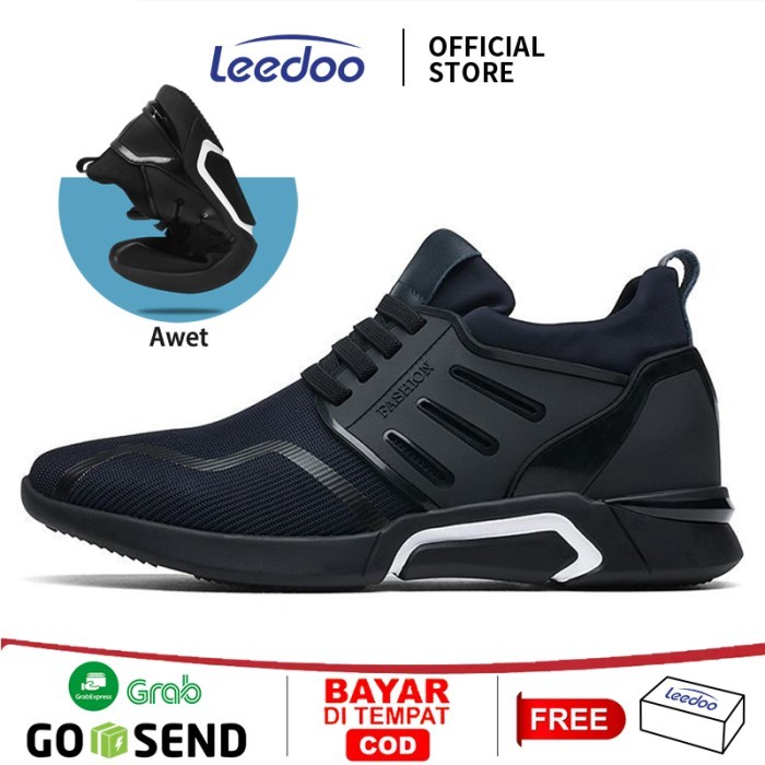 Leedoo Sepatu Sneakers Pria Sepatu Olahraga Lari Cowok F15