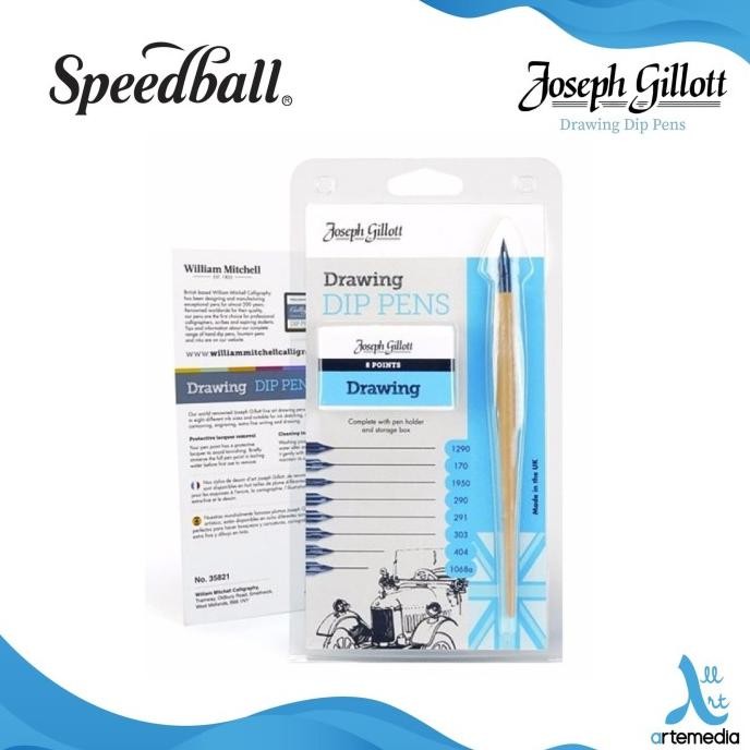 

JUAL RUGI! Pena Kaligrafi Joseph Gillott Calligraphy Drawing Dip Pen Set