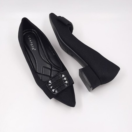 Laviola Shoes - Pantofel Wanita - 2981Ffs - Black