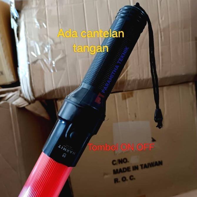 Spesial Tongkat Lampu Lalu Lintas / Traffic Light Baton Parkir Polisi Satpam