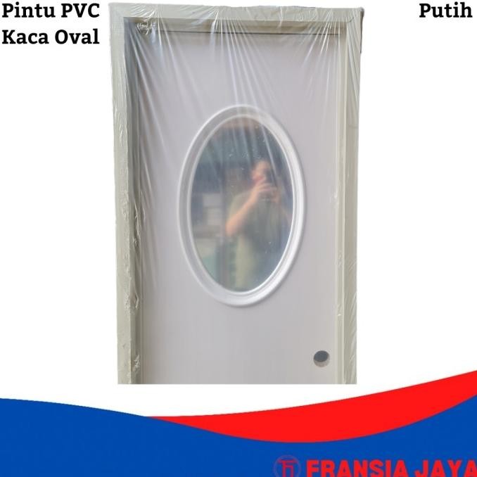 Pintu Pvc Kamar Mandi Kaca Oval Putih Hanyasebentar12