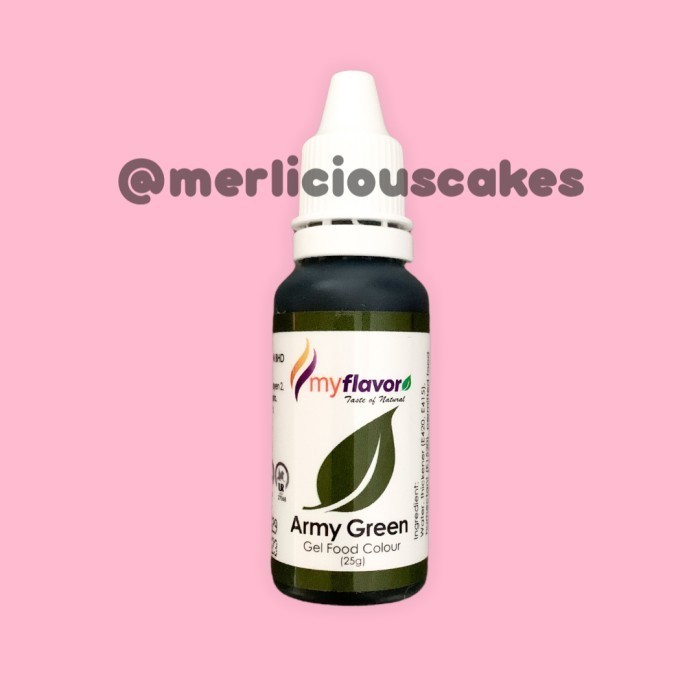 

hanya disini] Army Green Gel My Flavor Food Color Food Colour Pewarna Makanan