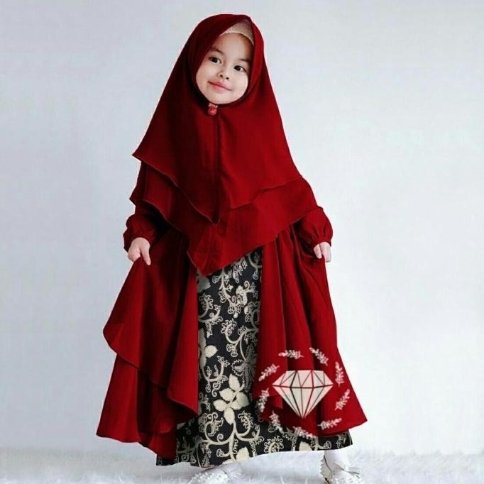 Gamis Anak Perempuan Umur 5Th-8Th Baju Muslim Anak Perempuan Wijayantikashop5