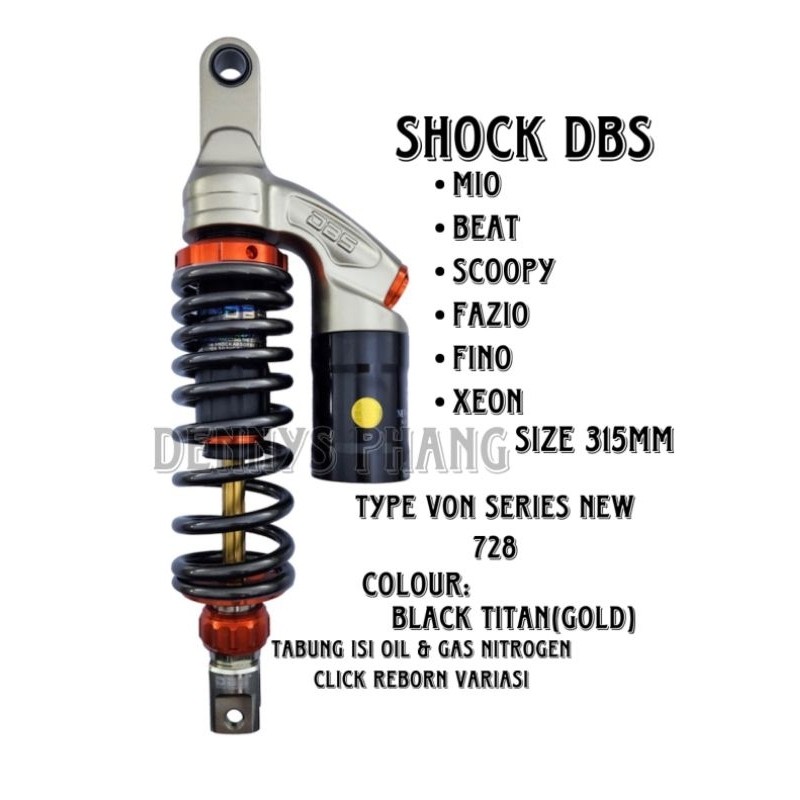 SHOCKBREAKER DBS 728 VON SERIES AS GOLD 315mm / 330mm model ktc Evo DBS 8894 MODEL KTC EXTREM untuk