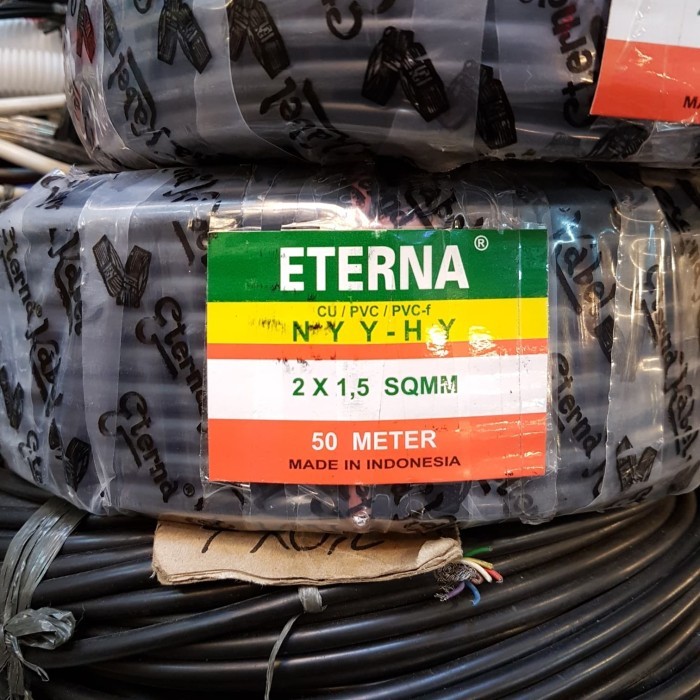 Kabel Eterna Nyyhy 2X1.5 Per Rol 50 Meter