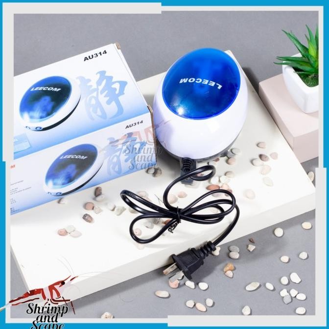 LEECOM AU 314 AERATOR 2 LUBANG POMPA UDARA AQUARIUM SILENT HENING