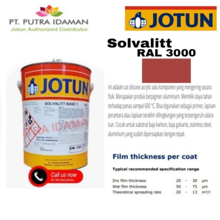 JOTUN CAT TAHAN PANAS / SOLVALITT 5 LITER / RAL 3000