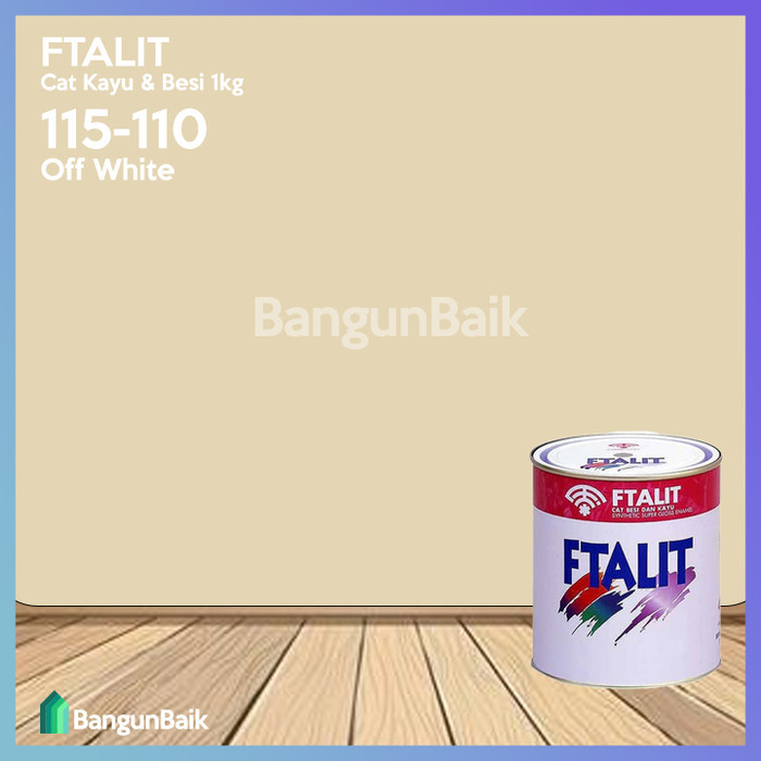 Kansai FTALIT 110 Off White 1kg / Cat Kayu dan Besi FTALIT 115-110