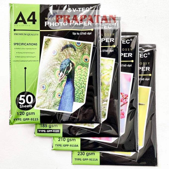 

populer] V-TEC Glossy Photo Paper GPP | Kertas Foto Mengkilap