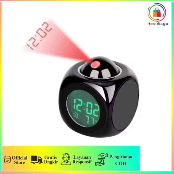 

Jam Weker Jam Meja Clock Alarm Digital Sensor Proyektor Dinding LED (NS) L21N