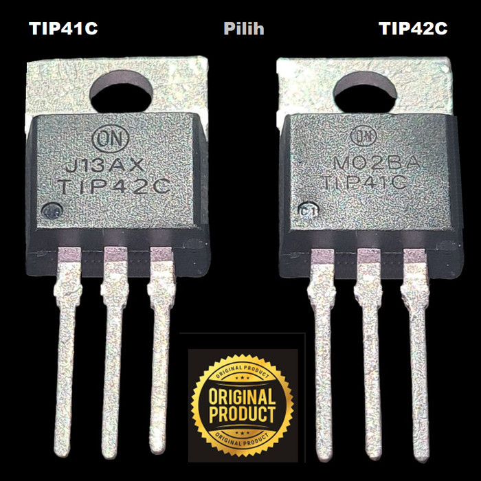 

MURAH POWER TRANSISTOR TIP41C TIP42C ORIGINAL TIP42 TIP41 ORI ASLI ON SEMI KODE 636