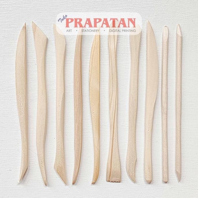 }}}}}}] V-TEC Clay Knife Kayu NS036-10B/6 | Clay Tool | Pottery