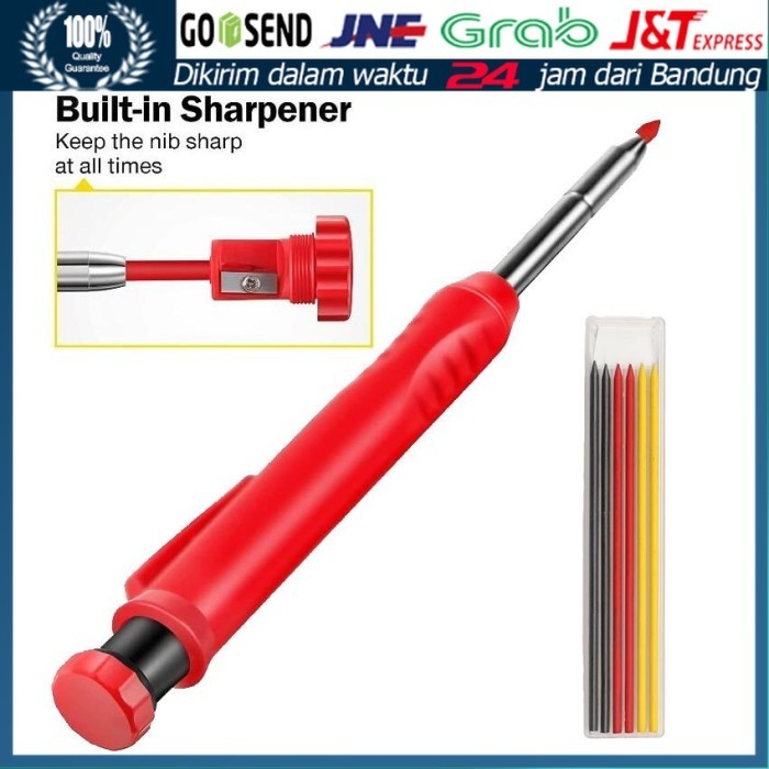 

TERBATAS 7PCS/SET PENSIL TUKANG SOLID CARPENTER MARKING BESI KAYU TEMBOK KODE 869
