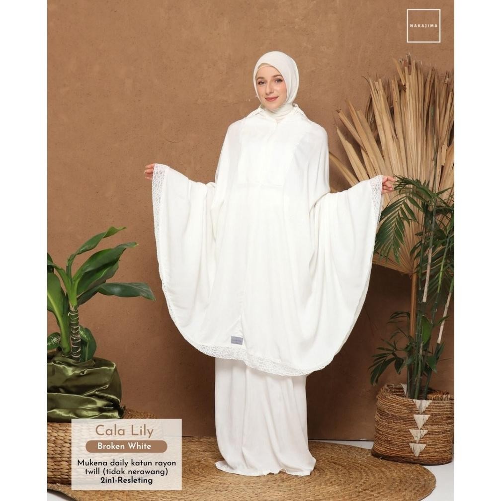 Best Seller NakajimaMukena Katun Rayon Twill PremiumCALA LILY 2IN1