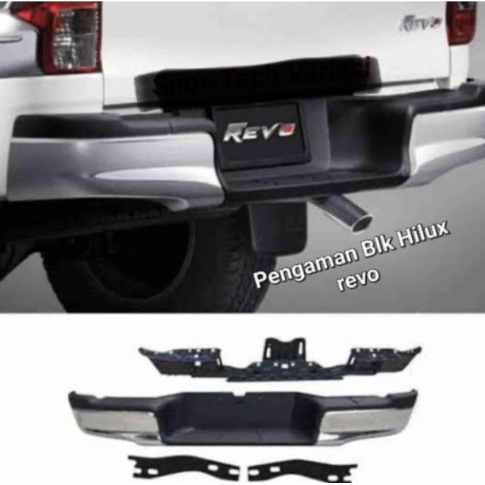 Bemper bumper belakang hilux revo rocco 2016 2017 2018 2019 2020 2021