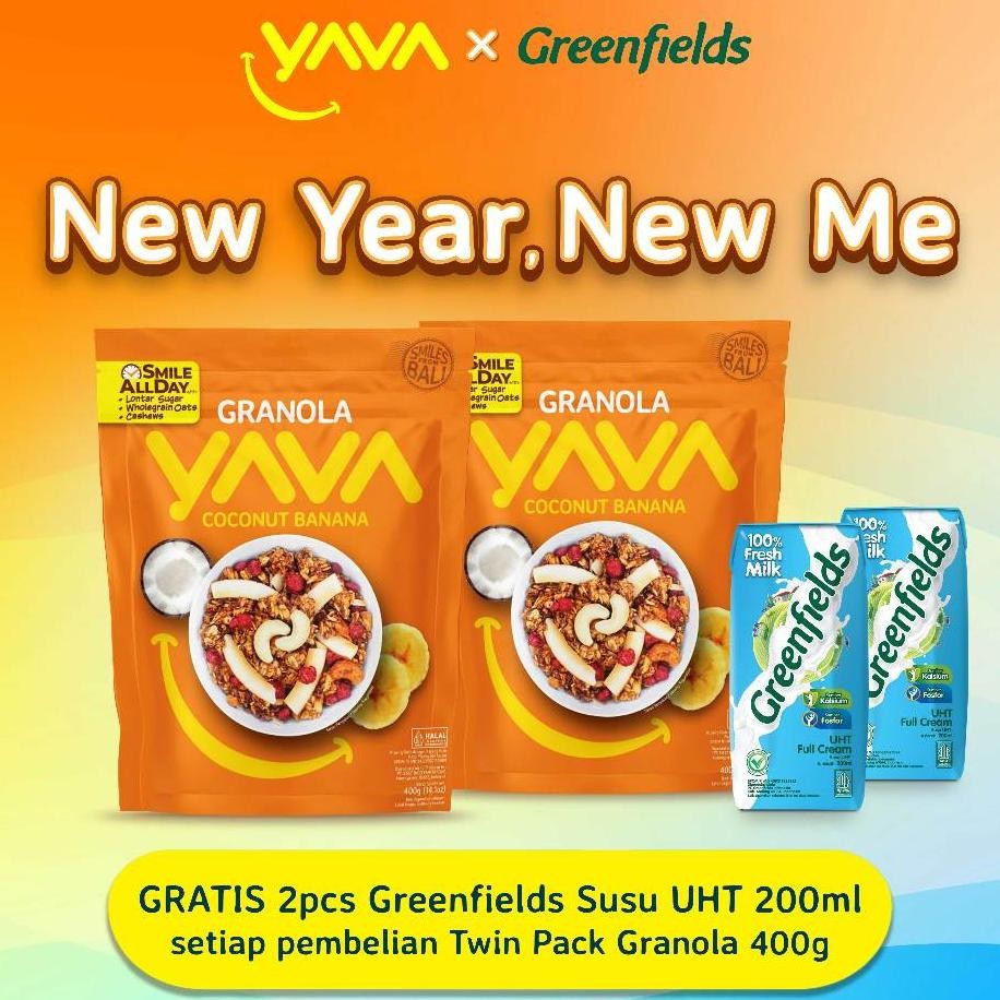 

Yava Twin Pa Granola Coconut Banana 2 400G