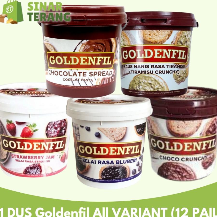 

1 Du Goldenfil Choco Crunchy Trawberry Blueberry Tirau Pread Ii 12 Pail