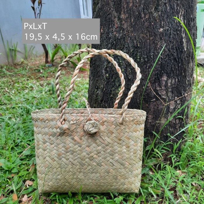 DISKON TAS PURUN / KERANJANG ANYAMAN PURUN / TAS ANYAMAN PURUN E12 KODE 263