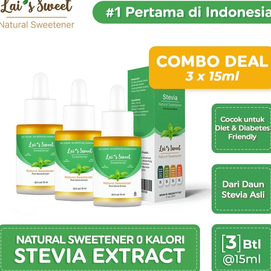 

Lai Weet 15 Ml Tevia Cair Paet 3 Botol