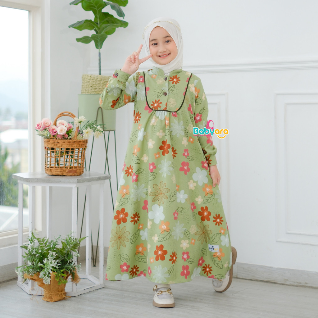 Setelan Anak Wanset Prmpuan Hari Raya Idulfitri 23456789101112131415Tahun Sapasang Atasan Bawahan Ro