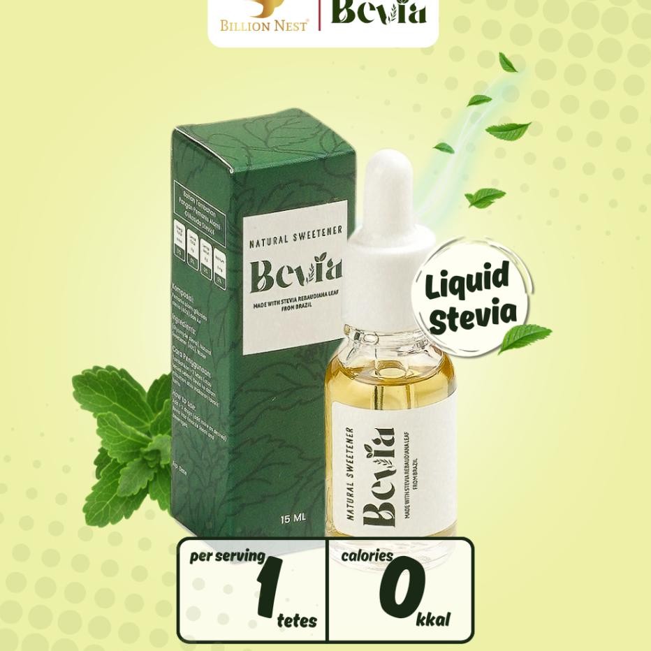

Billion Net Bevia Tevia Cair 15Ml Pemani Ala Nol Al Natural Weetener Zero Cale