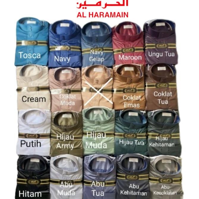 JUBAH GAMIS THOBE PRIA DEWASA/ANAK AL HARAMAIN POLYSTER VIETNAM IMPORT Terbaru