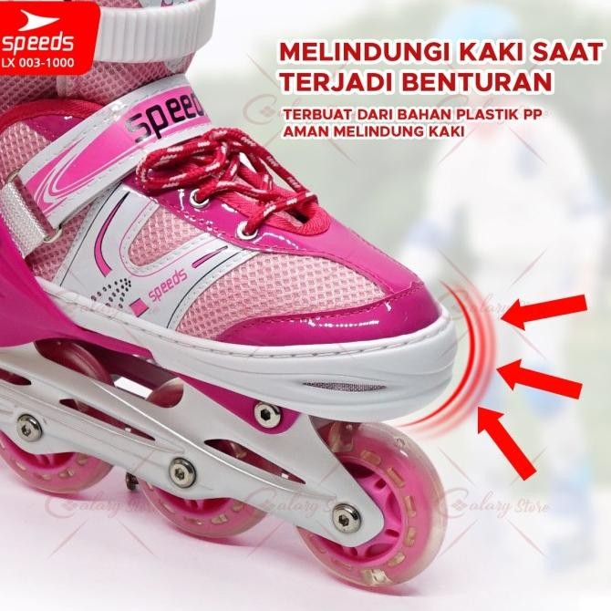 Diskon Sepatu Roda Dewasa New Inline Skates Interfun Freestyle Comfortable