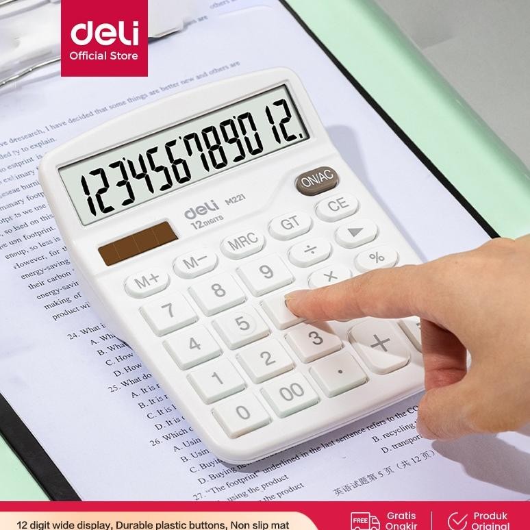 

SPECIAL Deli Kalkulator Meja / Desktop Calculator Layar 12 Digit Warna Lucu EM221 TT60