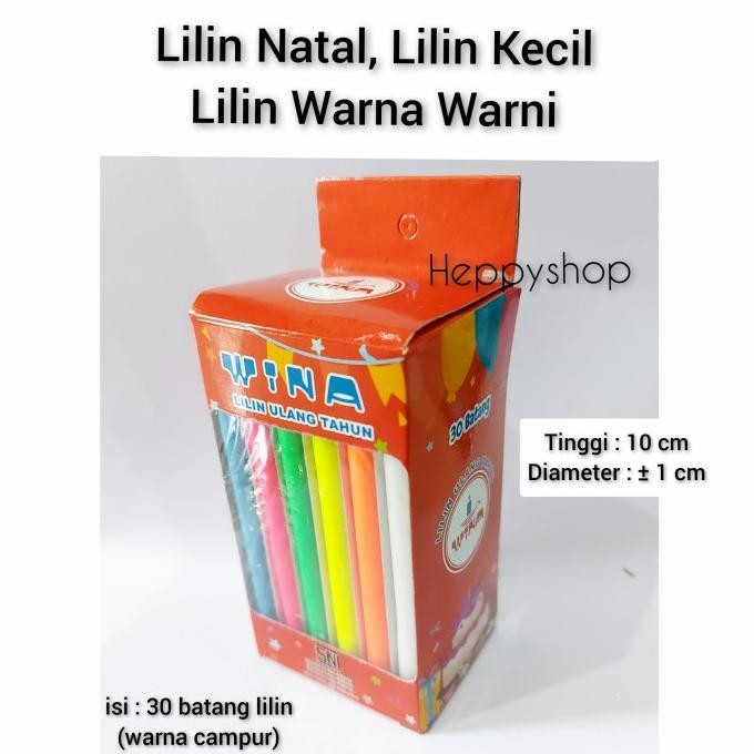 best produk] Lilin Natal, Lilin Kecil, Lilin Warna Warni