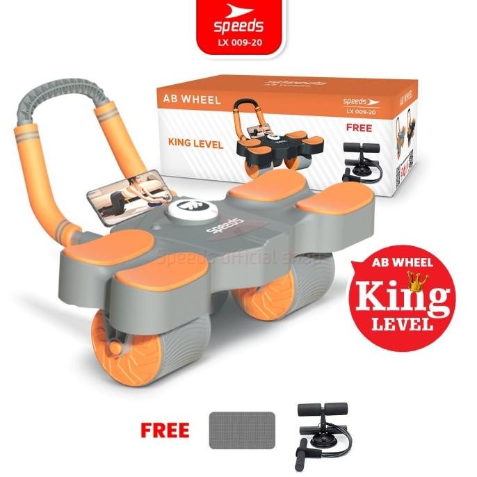 Miliki Speeds Ab Wheels Rooller Plank Trainer 2In1 Core Stand 009-20 Abu