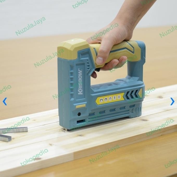 

Promo Staples tembak cordless gun 5 in 1 Krisbow stapler gun COD