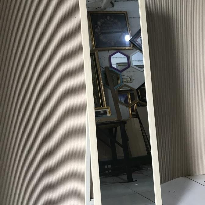 Promo Standing mirror cermin berdiri cermin dinding minimalis ukuran 35x127 COD