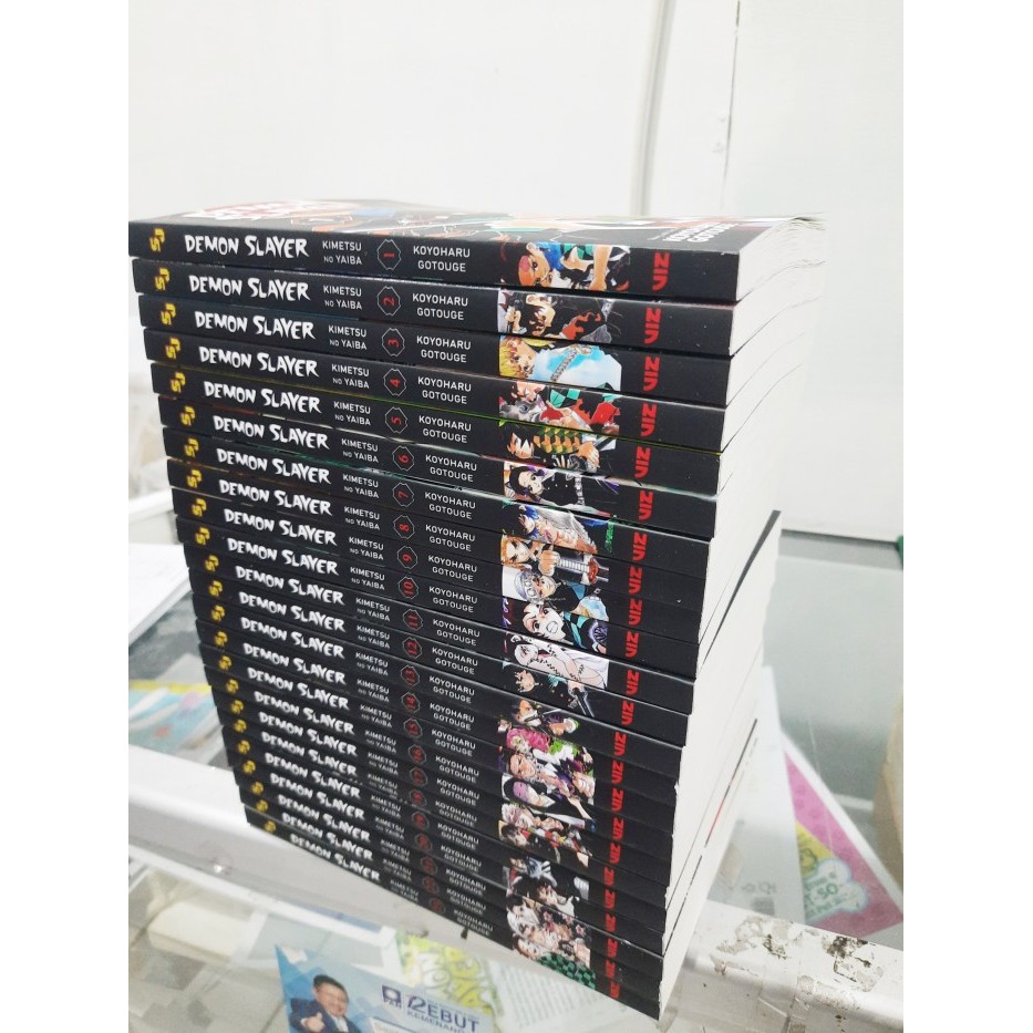 

Most Gifted_versi Eng/Indo_*Demon Slayer: Kimetsu No Yaiba, Vol. 1-23 (23 books) tanpa boxset