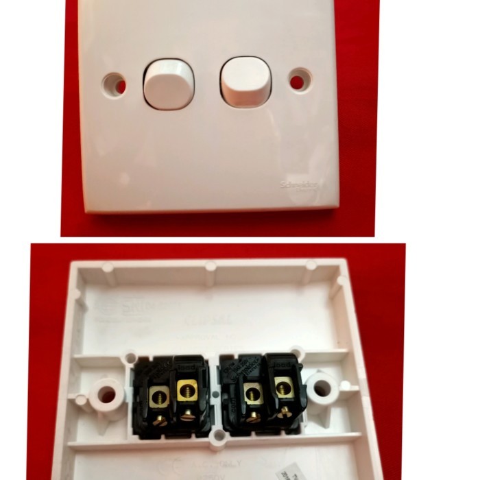 READY STOCK SAKLAR SERI CLIPSAL SCHNEIDER DOUBLE